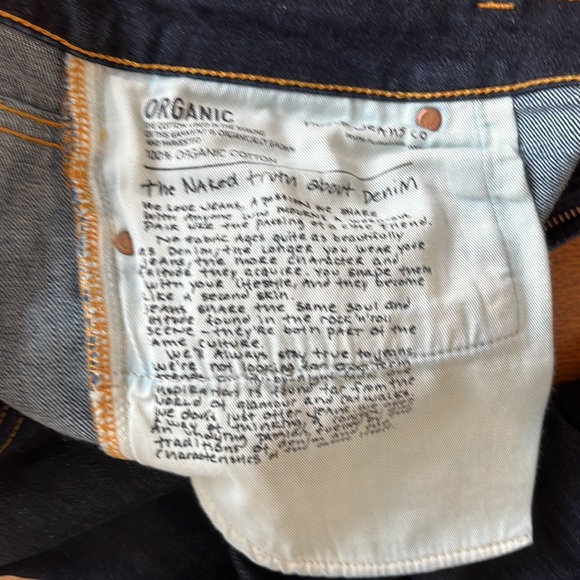 NUDIE jeans. Men’s 32W x 34L. Style: “Skinny Lin” ( Deep Orange ) - Picture 7 of 7